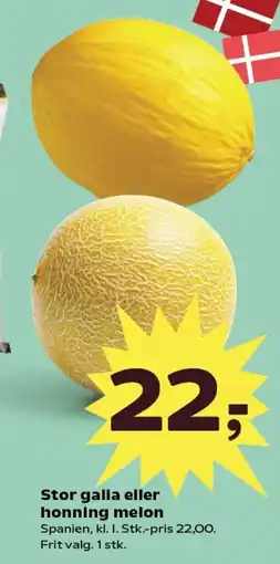 SuperBrugsen Stor galia eller honning melon tilbud