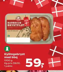 SuperBrugsen Kyllingebryst med bbq tilbud