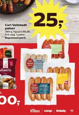 SuperBrugsen Carl Vollstedt pølser tilbud