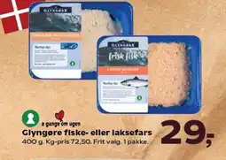 SuperBrugsen Glyngøre fiske- eller laksefars tilbud