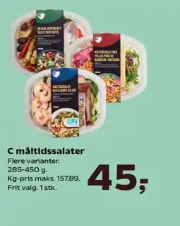 SuperBrugsen C måltidssalater tilbud