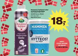 SuperBrugsen Mammen hytteost madlavningsfløde tilbud