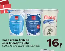 SuperBrugsen Coop creme fraiche eller Cheasy fraiche tilbud