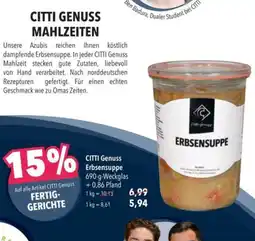 Citti CITTI Genuss Erbsensuppe 690-g-Weckglas tilbud