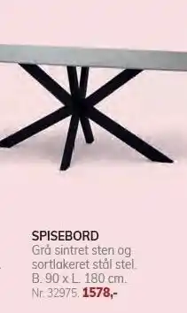 Daells Bolighus SPISEBORD tilbud