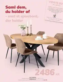Daells Bolighus SPISEBORDSSTOL OVALT SPISEBPRD tilbud