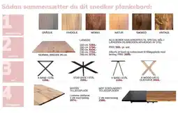 Daells Bolighus Sådan sammensætter du dit snedker plankebord tilbud