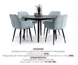 Daells Bolighus SPISEBORDSSTOL ELLER SPISEBORD tilbud