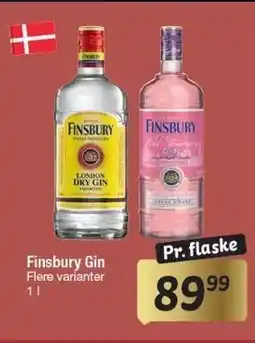 Fakta Tyskland Finsbury Gin tilbud