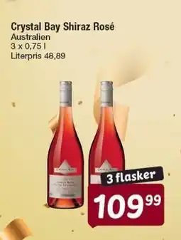 Fakta Tyskland Crystal Bay Shiraz Rosé tilbud