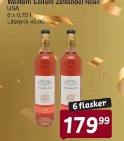 Fakta Tyskland Western Cellars Zinfandel Rosé tilbud
