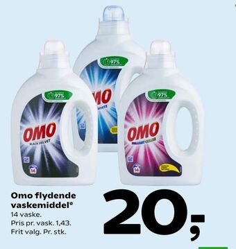 Coop 365 Omo flydende vaskemiddel tilbud