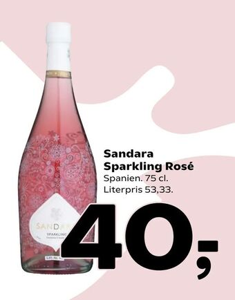 Coop 365 Sandara Sparkling Rosé tilbud