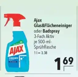 Citti AJAX Glas&Flächeneiniger oder Badspray tilbud