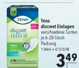 Citti TENA discreet Einlagen tilbud