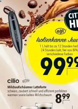 Citti CILIO Milchaufschäumer Latteforte tilbud
