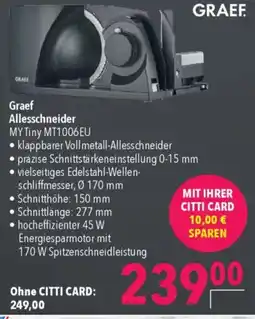 Citti GRAEF Allesschneider tilbud