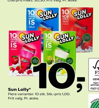 Coop 365 Sun Lolly tilbud