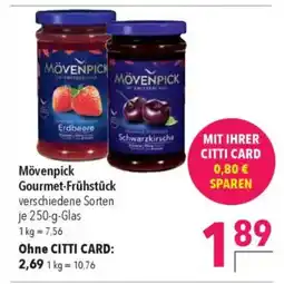 Citti MÖVENPICK Gourmet-Frühstück tilbud