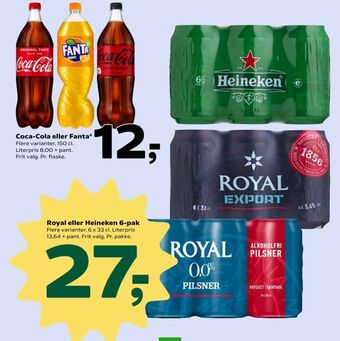 Royal eller Heineken 6-pak