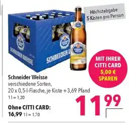 Citti Schneider Weisse tilbud