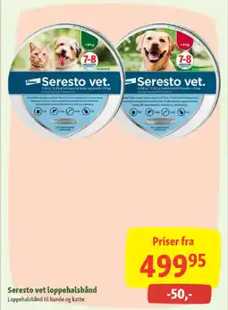 Maxi Zoo Seresto vet loppehalsbånd tilbud
