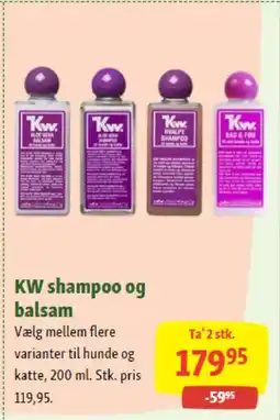Maxi Zoo KW shampoo og balsam tilbud