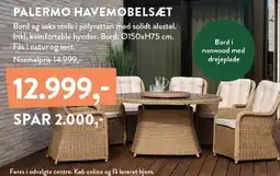 Plantorama PALERMO HAVEMØBELSÆT tilbud