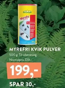 Plantorama MYREFRI KVIK PULVER tilbud