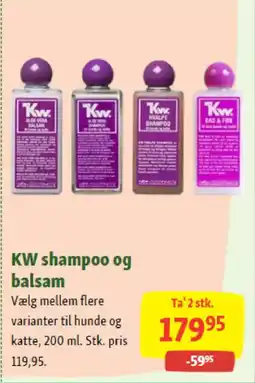 Maxi Zoo KW shampoo og balsam tilbud