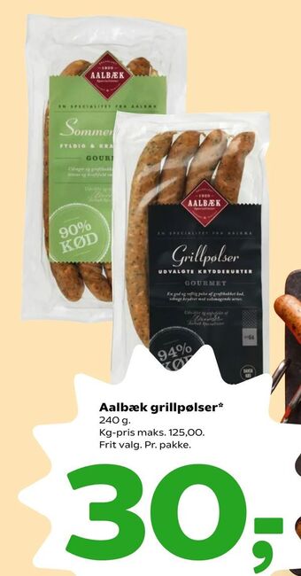 Coop 365 Aalbæk grillpølser tilbud