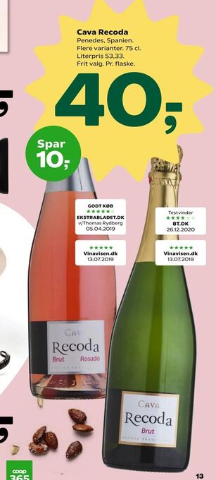 Coop 365 Cava Recoda tilbud