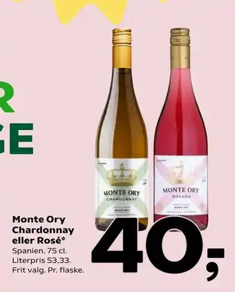Monte Ory Chardonnay eller Rosé