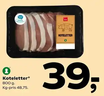 Coop 365 Koteletter tilbud