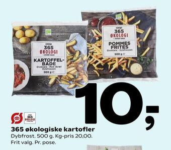 Coop 365 365 økologiske kartofler tilbud