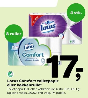 Coop 365 Lotus Comfort toiletpapir eller køkkenrulle tilbud