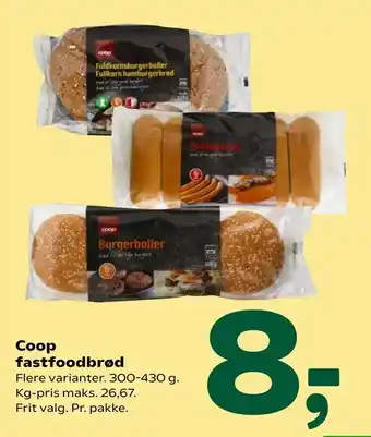 Coop 365 Coop fastfoodbrød tilbud