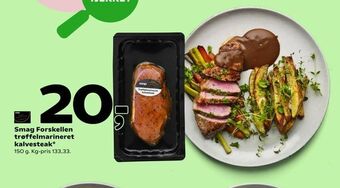 Smag Forskellen trøffelmarineret kalvesteak