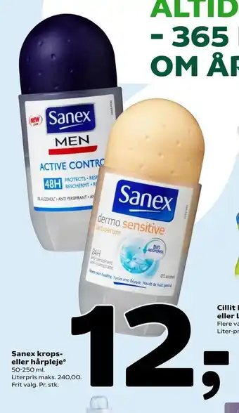 Sanex krops eller hårpleje