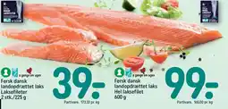 REMA 1000 Fersk dansk landopdrættet laks Hel laksefilet tilbud