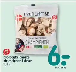 REMA 1000 Økologiske danske champignon i skiver tilbud