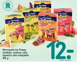 REMA 1000 Nørregade Ice Poppy Jordbær, vindrue, cola, appelsin eller mixpakke tilbud