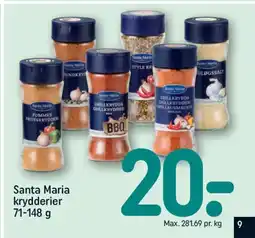 REMA 1000 SANTA MARIA krydderier tilbud