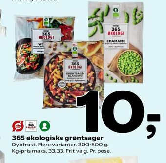 Coop 365 365 økologiske grøntsager tilbud
