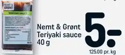 REMA 1000 Nemt & grønt teriyaki sauce tilbud