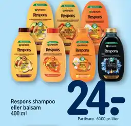 REMA 1000 Respons shampoo eller balsam tilbud