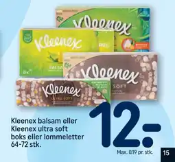REMA 1000 KLEENEX Balsam eller kleenex ultra soft boks eller lommeletter tilbud