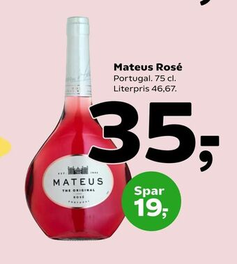 Coop 365 Mateus Rosé tilbud