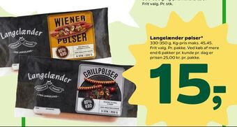 Coop 365 Langelænder pølser tilbud
