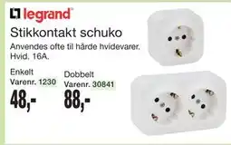 Harald Nyborg Stikkontakt schuko tilbud